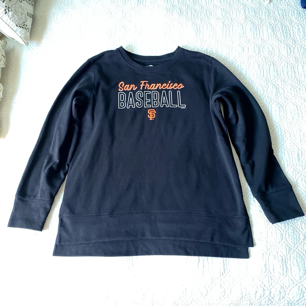 San Francisco Giants Women's Black Long Sleeve Sweatshirt Sweater Size XXL